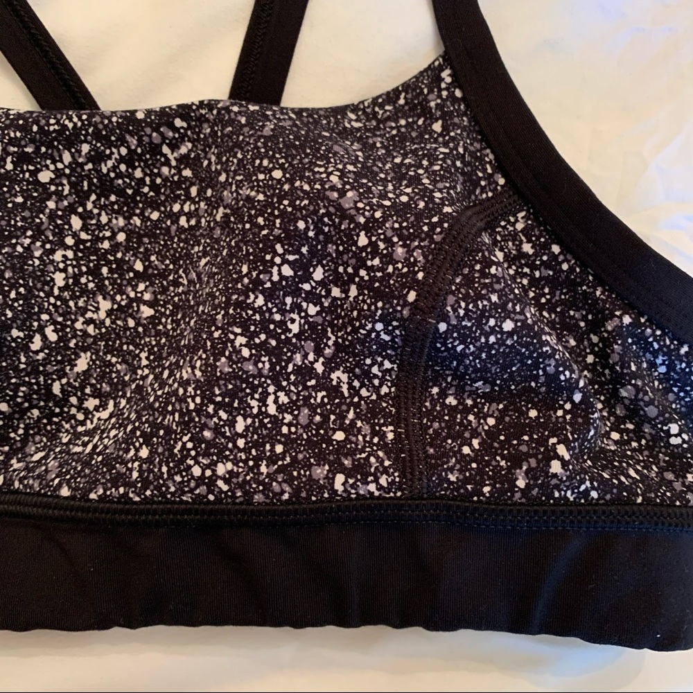 Lululemon Rise and Run Bra Mini Splatter Black - Picture 6 of 16